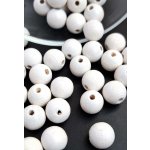 Detoa dřevěné korálky bílé 8 mm 10 ks – Zboží Dáma