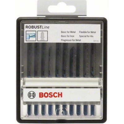 Bosch 10dílná sada pilových plátků Robust Line Metal Expert se stopkou T 2.607.010.541 – Zboží Mobilmania