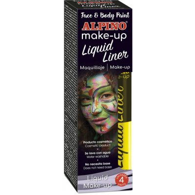 Alpino MakeUp barva na obličej Liquid Liner 4ks/6 gr, žlutá – Zboží Mobilmania