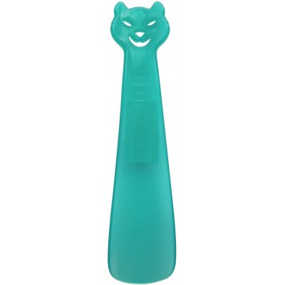 Obouvací lžíce Buble plastová 18 cm kočka zelená průsvitná – Zboží Mobilmania