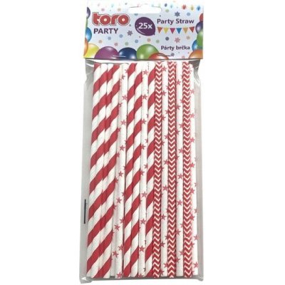 Toro brčka papírová 19,7 cm 25 ks červená 3ASS – Hledejceny.cz