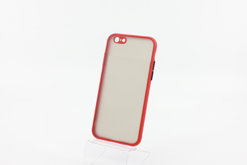 Pouzdro Bomba Kvalitní TPU obal matný pro iPhone - červený iPhone 6s, 6 C313_IPHONE_6S-_6_-_RED