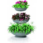 ALDOTRADE Květináč Fontana set 3 ks 50x64 cm Šedý – Hledejceny.cz
