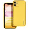 Pouzdro a kryt na mobilní telefon Apple Pouzdro Forcell LEATHER Apple iPhone 11 žluté