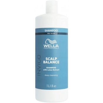 Wella Professionals Invigo Scalp Balance Oily Scalp Shampoo dámský hloubkově čisticí šampon pro mastné vlasy 1000 ml