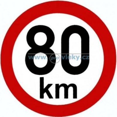 Tanatech Samolepka rychlost 80 km/hod 15cm – Zboží Dáma
