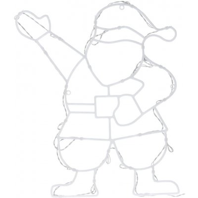 Home Styling Decoration Svítící okenní dekorace Santa Claus 24 LED 34 × 42 cm – Hledejceny.cz
