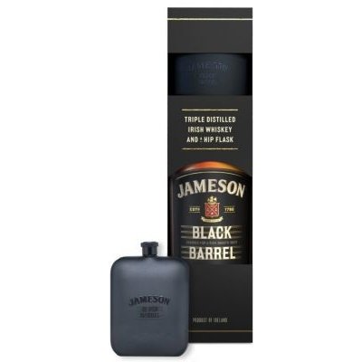 JAMESON Black BARREL 40% 0,7 l (dárkové balení placatka)