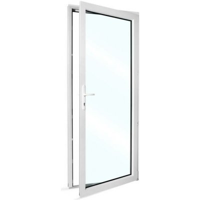 SkladOken.cz vedlejší vchodové dveře jednokřídlé 88 x 208 cm prosklené bílé PRAVÉ – Hledejceny.cz