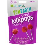 YumEarth BIO Ovocná lízátka s vitamínem C jahoda třešeň lesní plody 14 ks 87 g – Zbozi.Blesk.cz