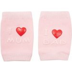New Baby Dětské nákoleníky s ABS I Love Mum and Dad růžové – Hledejceny.cz