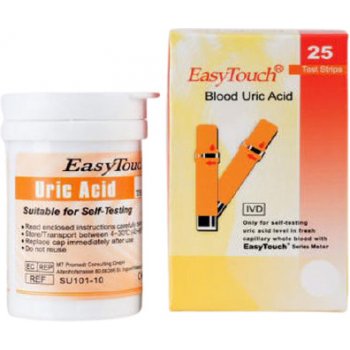 ZSZ Proužky EasyTouch – kyselina močová 25 ks