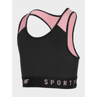 4F HJZ22-JTOPD001 dětská sportovní podprsenka HJZ22-JTOPD001 deep black