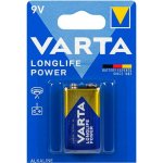 Varta Longlife Power 9V 1ks 4922121411 – Zboží Mobilmania