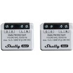 Shelly 1PM Mini Gen4 2ks balení spínací modul s měřením spotřeby 1x 8A (WiFi, Bluetooth, Zigbee, Matter) SHELLY-1PM-Mini-Gen4-2-PACK – Sleviste.cz