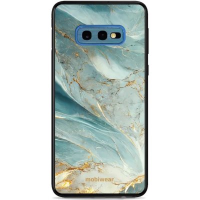 Pouzdro Mobiwear Glossy Samsung Galaxy S10e - G022G Zelenkavý a zlatavý mramor