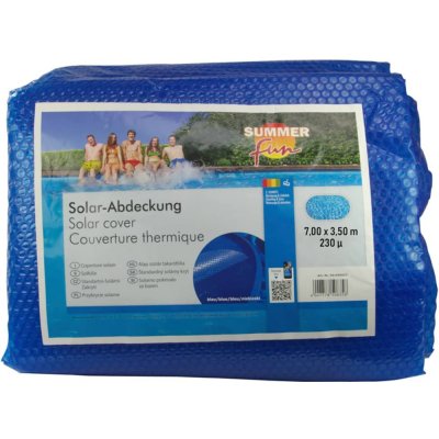 Summer Fun solární plachta na bazén oválná 7 x 3,5 m modrá