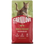 Carnilove Active Adult Cat All Breeds Sterilised Duck and Pheasant 6 kg – Hledejceny.cz