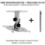 Fiber Mounts OMB Monoprojektor 50-90 stropní držák na projektor (Držák na projektory se stropním zavěšením, nastavitelná vzdálenost od stropu 50-90cm) – Zboží Živě