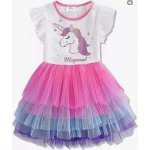 Vikita dívčí šaty Summer koník jednorožec – Zboží Mobilmania