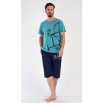 Dominik pánské pyžamo bermudy mentolové – Zboží Dáma