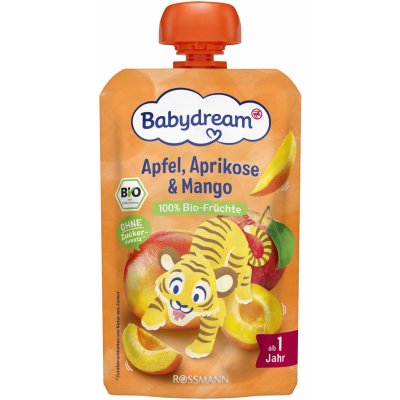 Babydream BIO jablko, meruňka a mango 100 g – Zboží Dáma