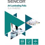 Fólie laminovací SENCOR SLA FA4B150 A4 150mic 100ks – Sleviste.cz