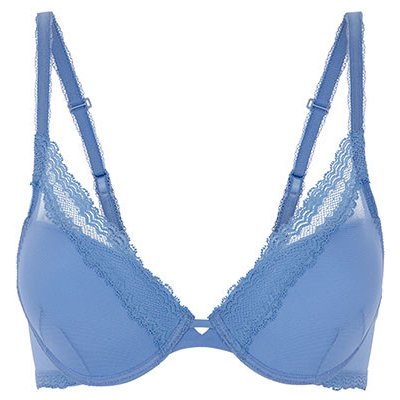 Simone Perele TRIANGLE push UP bra 12K347 Denim – Zboží Mobilmania