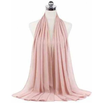 Šifónový šál přes společenské šaty Pudrová – Zbozi.Blesk.cz