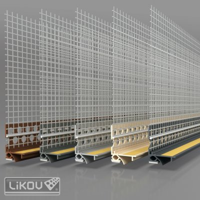 Likov okenní lišta hnědá LS2-FLEX – Zboží Mobilmania