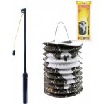 Lampion Halloween černý 15 cm se svítící hůlkou 40 cm – Zboží Dáma