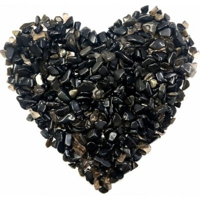 Přírodní tromlované minerály Obsidián 4-10 mm – Sleviste.cz