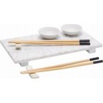 Lumarko ORIA servírovací sada na sushi pro 2 osoby, 9 kusů, mramorový tác – Hledejceny.cz