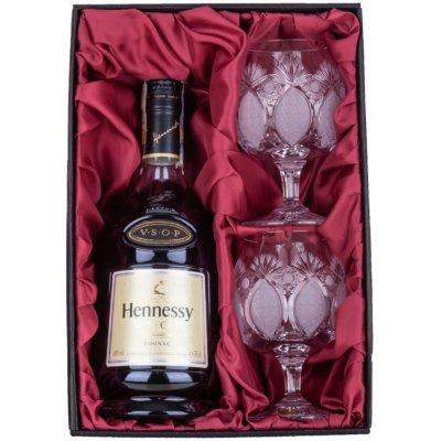 Hennessy VSOP Exclusive 0,28 l (dárkové balení 2 sklenice)