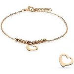 Šperky4U dámský zlacený ocelový náramek na nohu RN1143 – Zboží Dáma