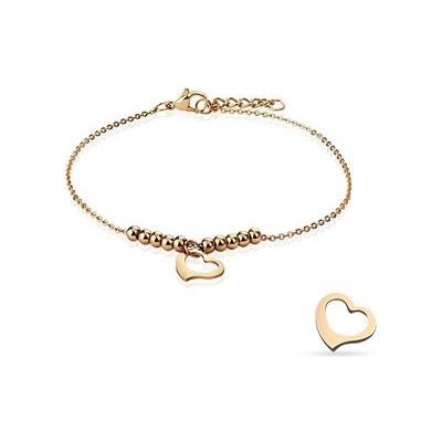 Šperky4U dámský zlacený ocelový náramek na nohu RN1143 – Zboží Dáma