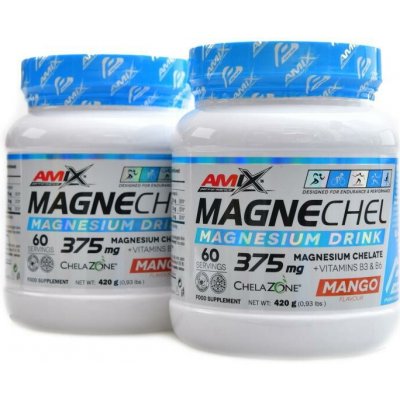 Amix Performance Magnechel Magnesium chelate drink 2 x 420 g mango – Hledejceny.cz