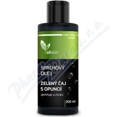 Allskin sprchový olej Zelený čaj s opuncií 200 ml