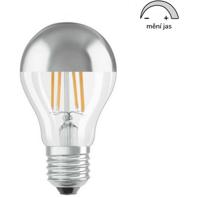 Osram LED žárovka CLA34 zrcadlová 4 W E27 2700 K teple bílá stříbrná – Hledejceny.cz