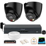 Dahua sestavy SADA 2 IP kamer IPC HDW1439V A IL BLACK – Hledejceny.cz