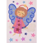 Radost v písku Šablona na pískování andělíček na obláčku A5 148 x 210 mm – Zboží Dáma