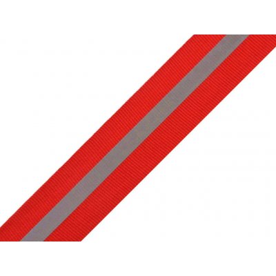 Prima-obchod Reflexní páska šíře 30 mm na tkanině, barva 2 červená