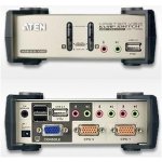 Aten CS-1732B 2-port KVMP USB+PS/2, usb hub, audio, 1,2m – Hledejceny.cz