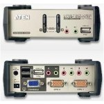 Aten CS-1732B 2-port KVMP USB+PS/2, usb hub, audio, 1,2m – Zbozi.Blesk.cz