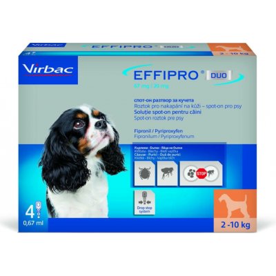Effipro Duo S 67/20 mg spot-on 4 x 0.67 ml – Sleviste.cz
