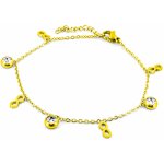 BRUNOshop Řetízek na nohu s kamínky S3791 – Hledejceny.cz