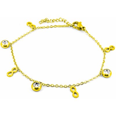 BRUNOshop Řetízek na nohu s kamínky S3791 – Hledejceny.cz