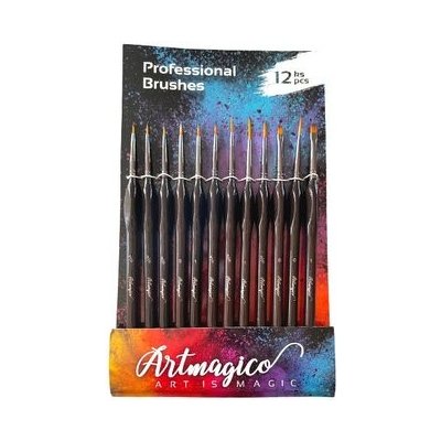 Artmagico - sada štětců na detaily 12 ks – Zboží Dáma