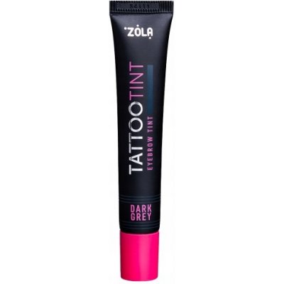Zola barva na obočí a řasy Tattoo Tint Dark Gray Šedá 15 ml – Zboží Dáma