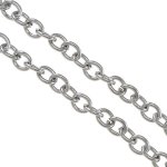 Shiny Planet | Oválná řetízkovina 3 x 2,50 x 0,6mm z chirurgické oceli XX 057-1 – Zboží Dáma